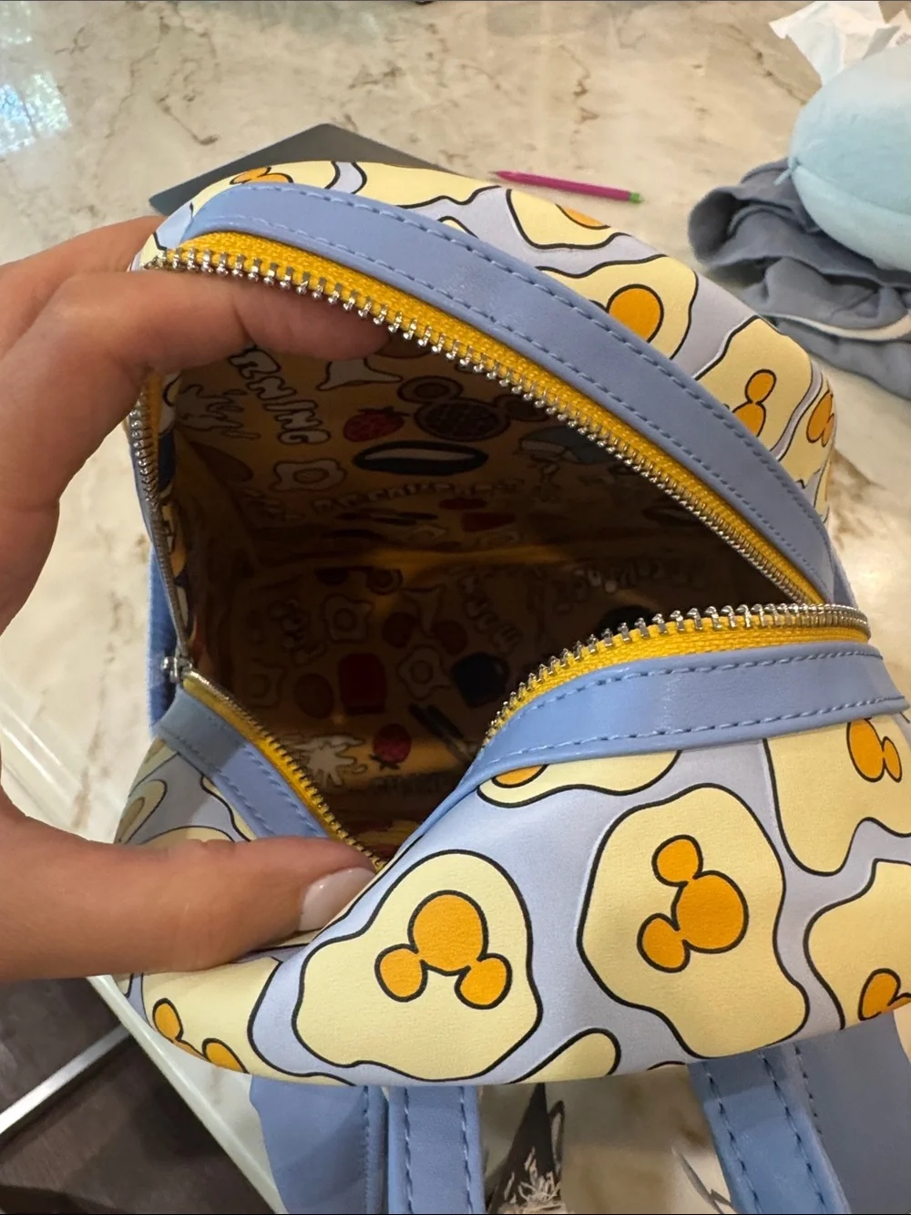 Brand new Disney x Loungefly Kids Yellow Mickey Waffle Mini Backpack